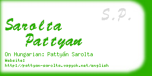 sarolta pattyan business card